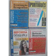 Kit 4 Revistas Aprenda Português : Acentuação, Readação Dissertiva, Reforma Ortografica e Português