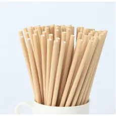 ​Kit Canudos de Papel Kraft Biodegradáveis: Sustentabilidade e Qualidade para Festas Casamentos Empresa Eventos