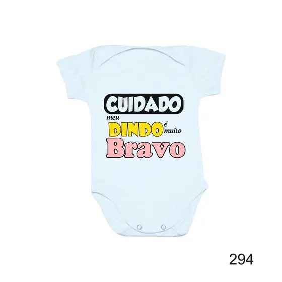 Body Bori de Bebê Cuidado Dindo Bravo 2