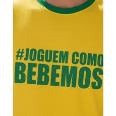 Camiseta Personalizada Da Copa Do Mundo Jogue Como Bebemos