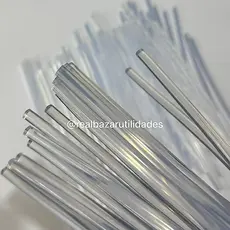 Kit Bastão Cola Quente Com 10/20/30/40/50 Refil Bastão Cola Quente Fina ESBRANQUIÇADA
