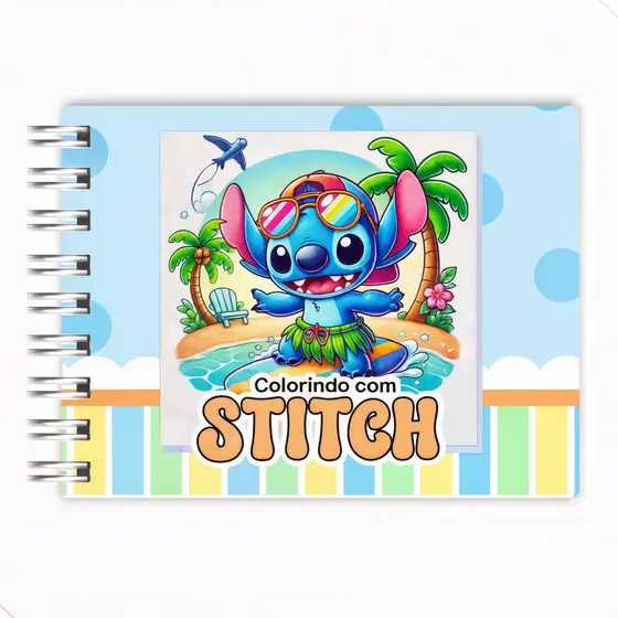 Kit Livro Colorir LIL. STI. 50 Folhas. (Azul) + 36 Canetas Ponta Dupla