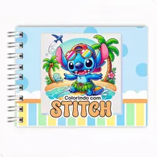 Kit Livro Colorir LIL. STI. 50 Folhas. (Azul) + 36 Canetas Ponta Dupla