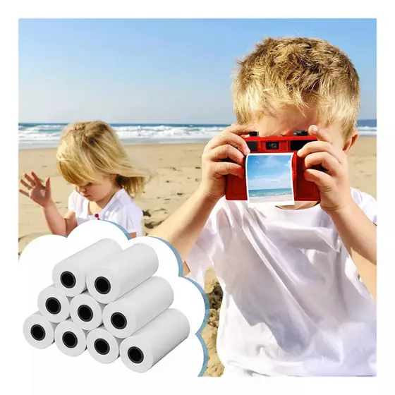 Papel de Impressora Infantil Câmera Branco