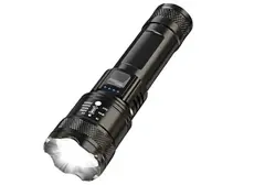 Lanterna Com Carregamento Usb, Zoom Telescópico Branco Tática LAN-7059