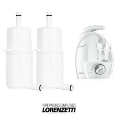 2 ou 1 Unidade de Refil Filtro Gioviale Compatível Lorenzetti Vela RPC-01 GIO Carvão Ativo