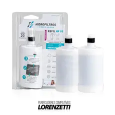 1, 2, 3 ou 4 Refil Vela HF-01 Filtro Água Torneira Purificador Compatível Acqua Bella Vitale Lorenzetti Rv-01