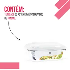 Pote Herméticos Porta Mantimentos 1040ml Pote de Vidro Com Tampa Pote de Mantimentos Para Cozinha