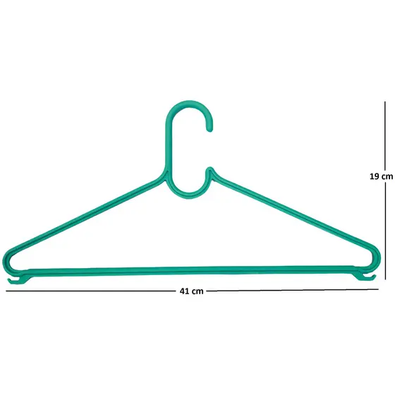 KIT COM 20 CABIDES PLÁSTICOS REFORÇADOS