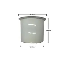 LIXEIRA PLÁSTICA COM TAMPA - 5L