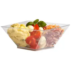Pote Petisqueira Multiuso Square 400ml Acrílico C/ 10 Unid.