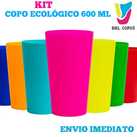 Kit 10-20-30 Copo Ecológico 600 mL- Copo Carnaval