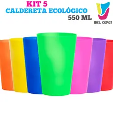 Kit 5 Copos Caldereta 550ml - Premium