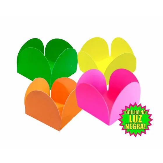 200 Forminhas para Doces Neon Festa Neon