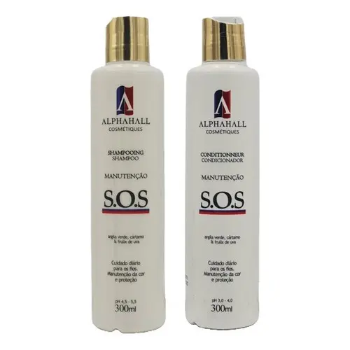 Alphahall S.o.s Shampoo E Condicionador 300 ml