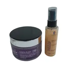 Máscara Banho De Seda + Reparador Serum Ouro