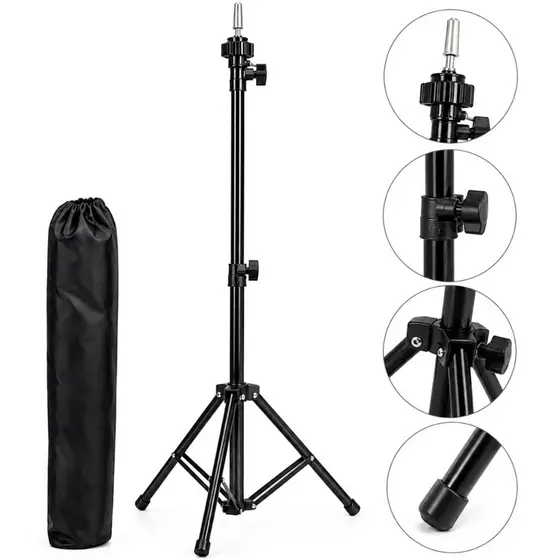 Tripé Para Cabeça De Boneca Treino Profissional Cabeleireiro suporte + Bolsa