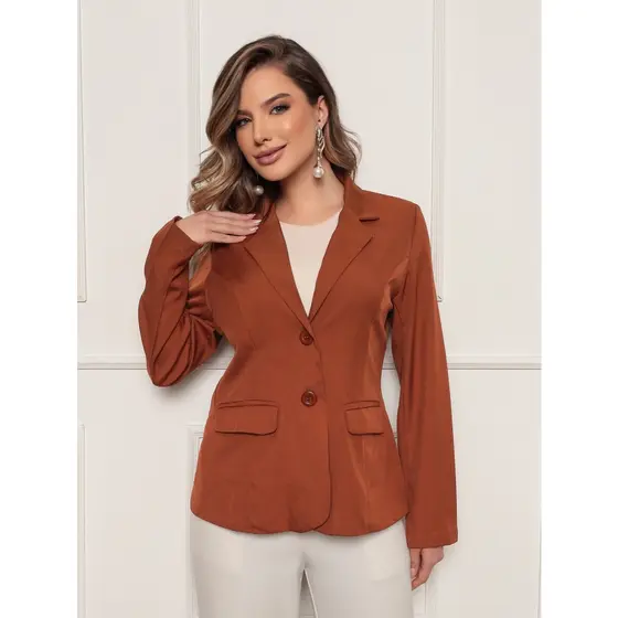 Blazer Forrado 2 botoes Classico Twill