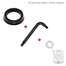 Kit Retentor + Anel Reservatório + Chave Cafeteira Dolce Gusto
