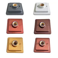LUMINARIA PLAFON QUADRADO SOBREPOR SOQUETE PORCELANA E27-  AREA INTERNA TETO - GAZPLAST