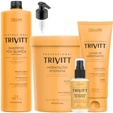 KIT SHAMPOO HIDRATAÇÃO INTENSIVA LEAVE-IN REPARADOR DE PONTAS