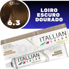 Coloração Itallian Color Louro Escuro Dourado 6.3 60g