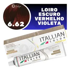 Coloração Itallian Color 6.62 Louro Escuro Vermelho Violeta