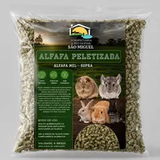 Alfafa paletizada chinchilas, Coelho, Porquinho da Índia, Roedores, Equinos Supra - ENVIO IMEDIATO