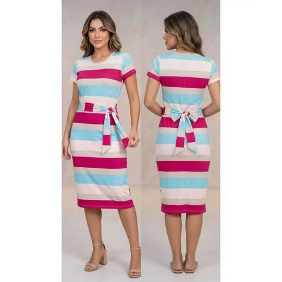 vestido MIDI estampado de amarrar, tamanho único g,veste do 40 ao42, tecido visco Lycra