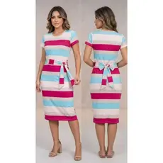 vestido MIDI estampado de amarrar, tamanho único g,veste do 40 ao42, tecido visco Lycra