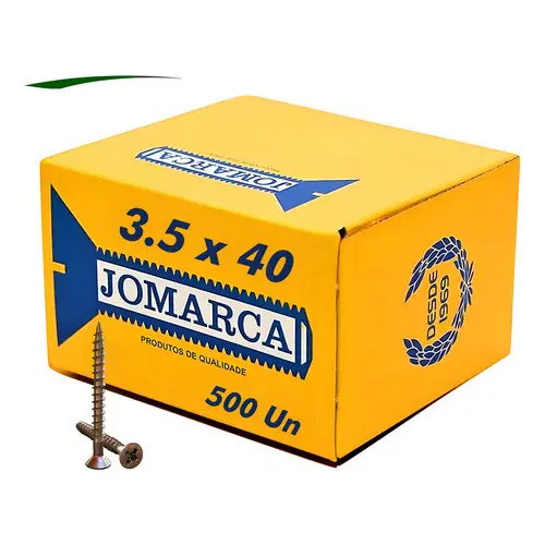 Parafuso Philips Chipboard Cabeça Chata 3,5 X 40mm 500 Pçs