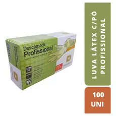 Luva De Látex Multiuso Com Pó Descartável - Descarpack P, M E G