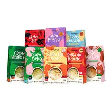 Kit Completo 8 un. Sopas Sem Glúten 100% Natural HolySoup Linha Completa