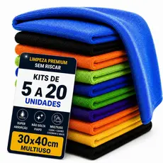 Pano Microfibra Premium 30x40cm - Neves - Multiuso - Pia - Limpeza Geral - Cozinha - Multicores