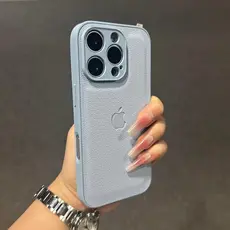 Textura de couro de luxo Apple 17 16 caso de telefone iPhone15promax caso de telefone com tudo incluído 13 resistente a