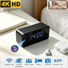 1080P WiFi Relógio Câmera HD Sem Fio IP Infravermelho Visão Noturna De Vídeo Adequado Gravação De Áudio E Câmeras