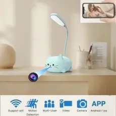Lâmpada De Mesa Com Câmera Escondida Wi-Fi 1080P Gravador De Áudio E Vídeo USB Luz Segurança CCTV Prevenção Roubo robber