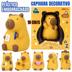 Miniatura Capivara de Plástico Emborrachado – Decoração Fofa para Qualquer Ambiente