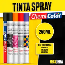 Tinta Spray ChemiColor 250ml Todas as Cores e Acabamento Perfeito