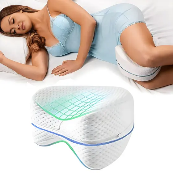 Travesseiro Para Pernas Ortopédico Almofada Cama corretor coluna cervical postura alivio