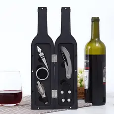 Saca Rolha Profissional Abridor De Vinho Manual Acessórios Sommelier Kit Para Vinhos Tampa Dosador