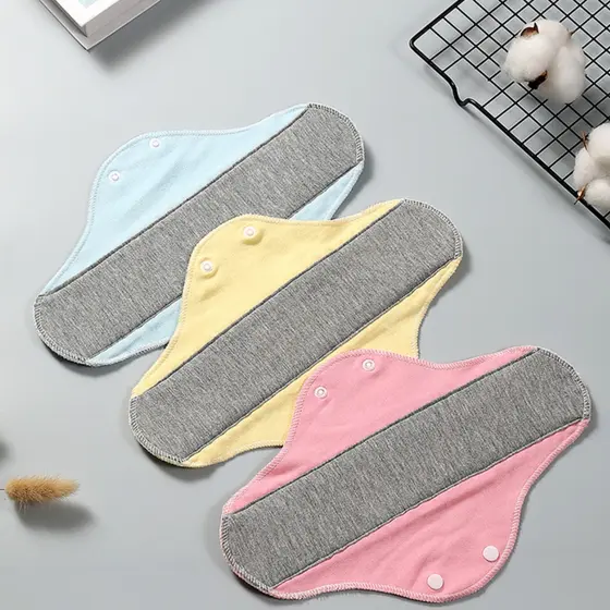 Almofadas de algodão puro laváveis para adultos, à prova d'água, à prova de vazamento, à prova de urina, absorventes hig