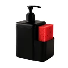 Porta Detergente e Bucha Dispenser 500ml 2x1 Qualidade DasPlast Detergente Sabão Cozinha Bancada