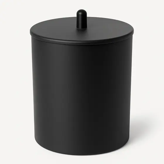 Lixeira Cesto De Lixo Multiuso Grande 5 Litros Com Tampa Cromada Black Cinza Dourada Arthi