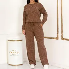 Conjunto Femenino Ribi Lanzinha 2 Peças Blusa e Pantalona