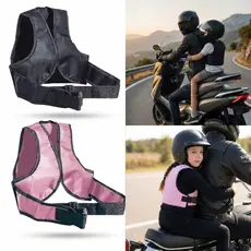 Colete Cinto Segurança Infantil Para Moto Garupa Protercapas Criança Antiqueda Ajustável