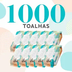 Caixa com 10 Lenços/Toalhas Umedecidas Mumm Baby c/100 Unidades Cada - Tampa FlipTop