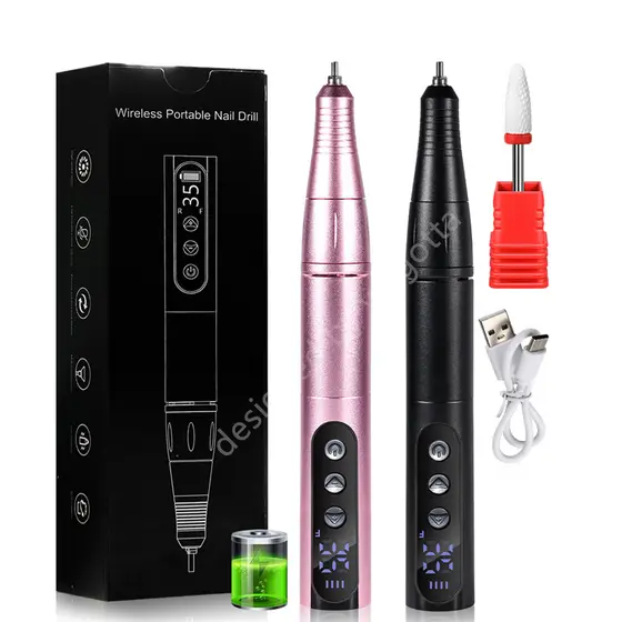 35.000RPM Lixadeira Lixa Motor De Unhas Elétrica Profissional Portátil Motor para Manicure Podologia