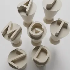 Carimbo para docinho/brigadeiro - Alfabeto