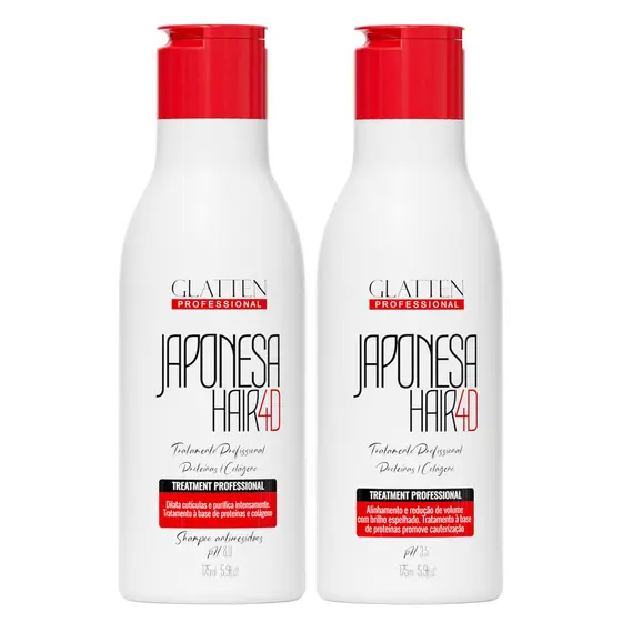 Kit Escova Japonesa Máscara para Alisamento e Shampoo Anti Resíduos
